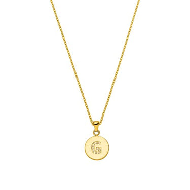 Purelei W Coin Kette (Gold, Silber), Damen Halskette Initiale aus langlebigem Edelstahl mit Schmucksteinen, Wasserfester Schmuck mit Anhänger Buchstabe W, 50-55 cm Länge verstellbar (Gold) im Sale